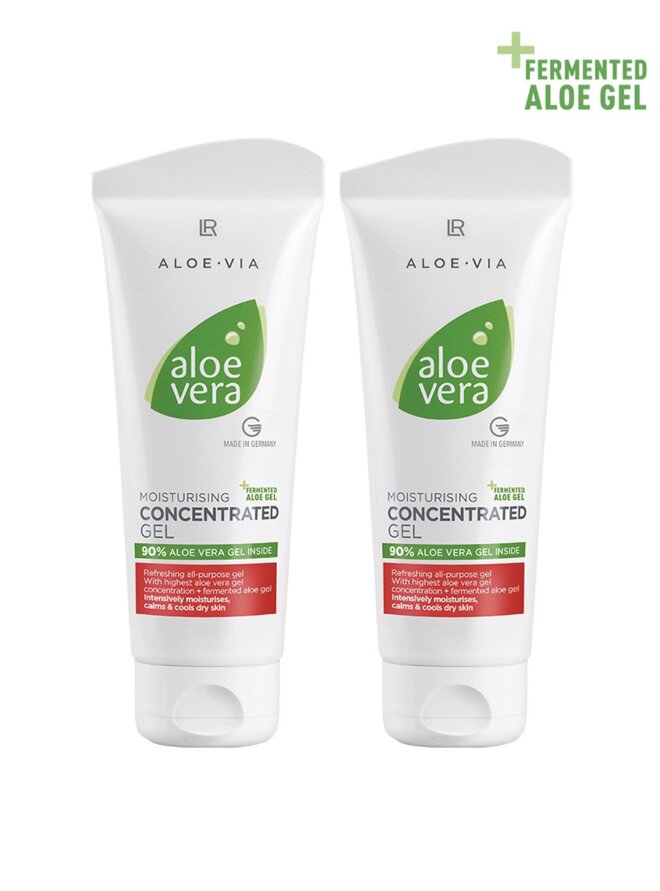 LR Aloe Via Set dublu Gel concentrat hidratant myaloe.ro
